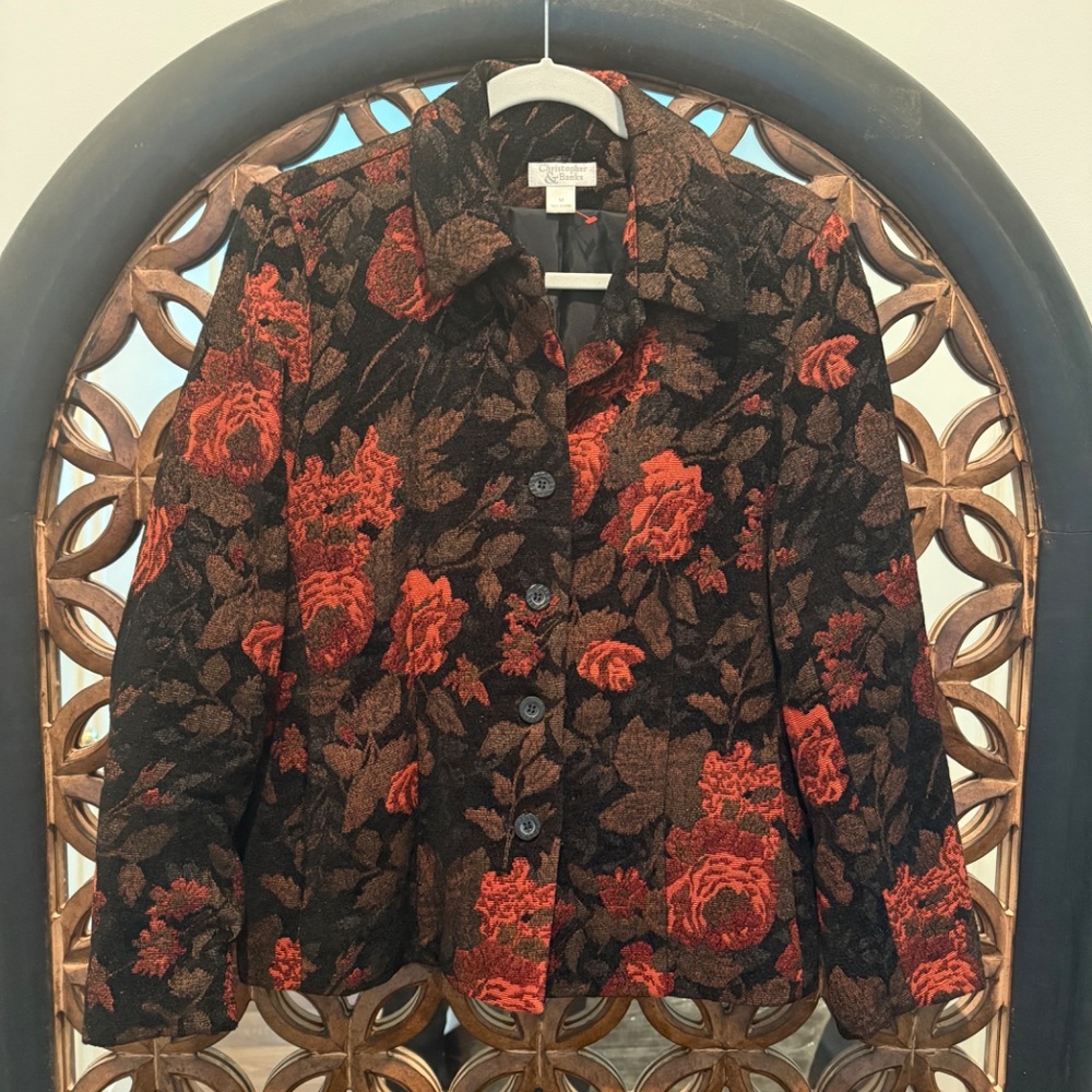 C&B Floral Tapestry Blazer
